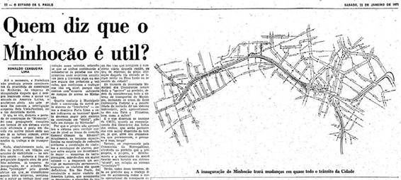 Coluna de Opini&atilde;o do jornal O Estado de S&atilde;o Paulo, 1971