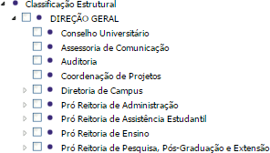 Faceta estrutural do
plano de classificação