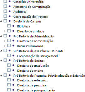 Divisões da faceta estrutural