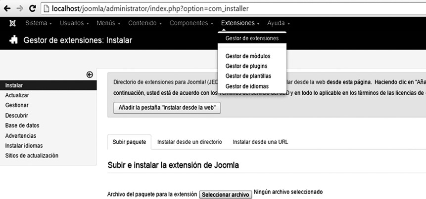 Instalando plugging Joomdle