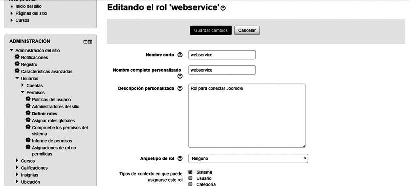 Configuración de permisos