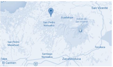 Mapa de ubicación de Santa María
Ostuma