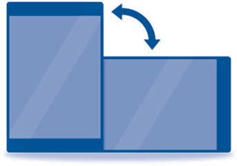 Orientaci&oacute;n
vertical y horizontal