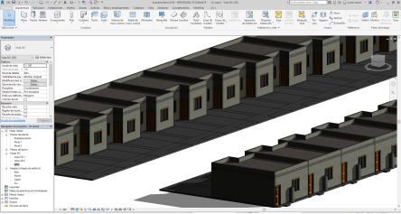 Modelo 3D Desarrollo Habitacional (Elaboración propia).
