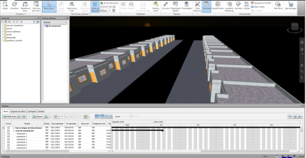 Modelo 3D Desarrollo Habitacional en Naviswork (Elaboración propia).