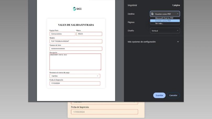 P&aacute;gina para descargar archivo correspondiente.