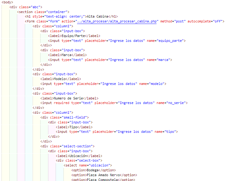 Archivo Alta cabina.html modificado.