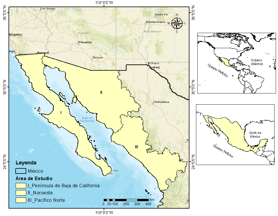 Localizaci&oacute;n del &aacute;rea de estudio.