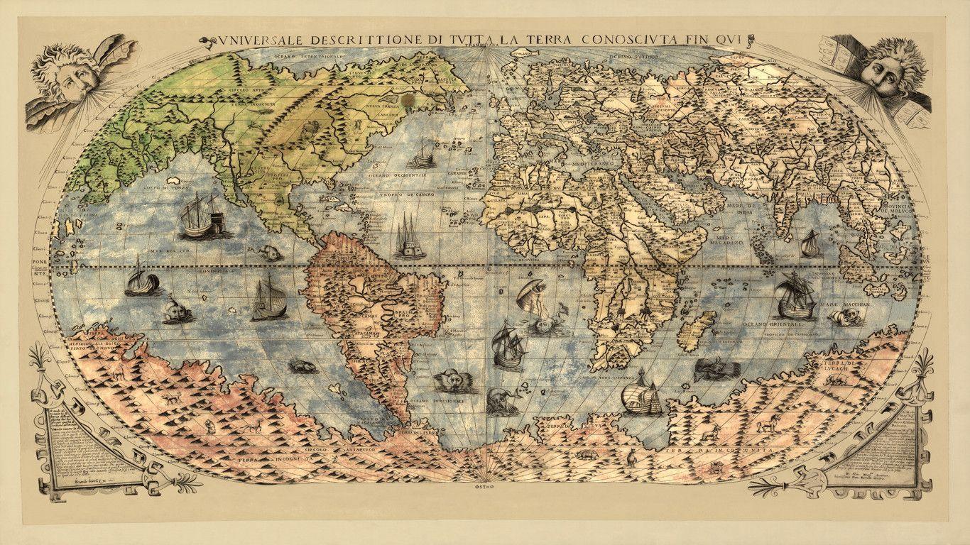 Ilustración de un mapa barroco. Cartografías digitales y sus desafíos: registros y algoritmos.