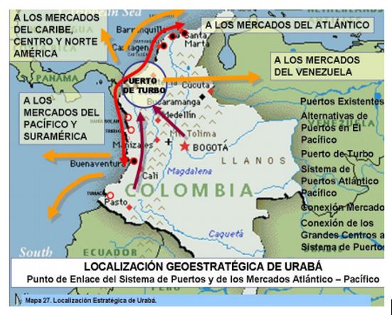 Localización geoestratégica de Urabá
