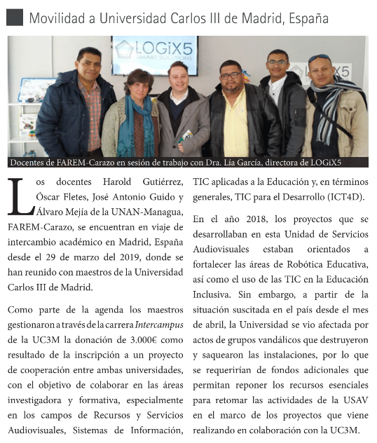 Movilidad a
Universidad Carlos III de Madrid, España