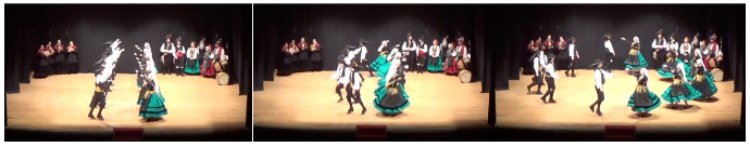 Mixed choreography type in the dance Maneo
de Verdillo