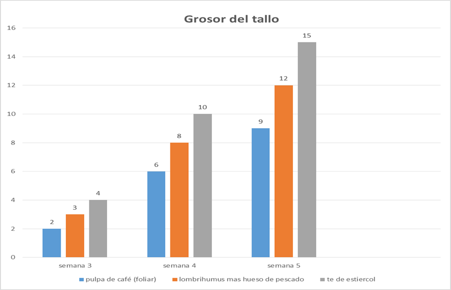 Grosor del tallo