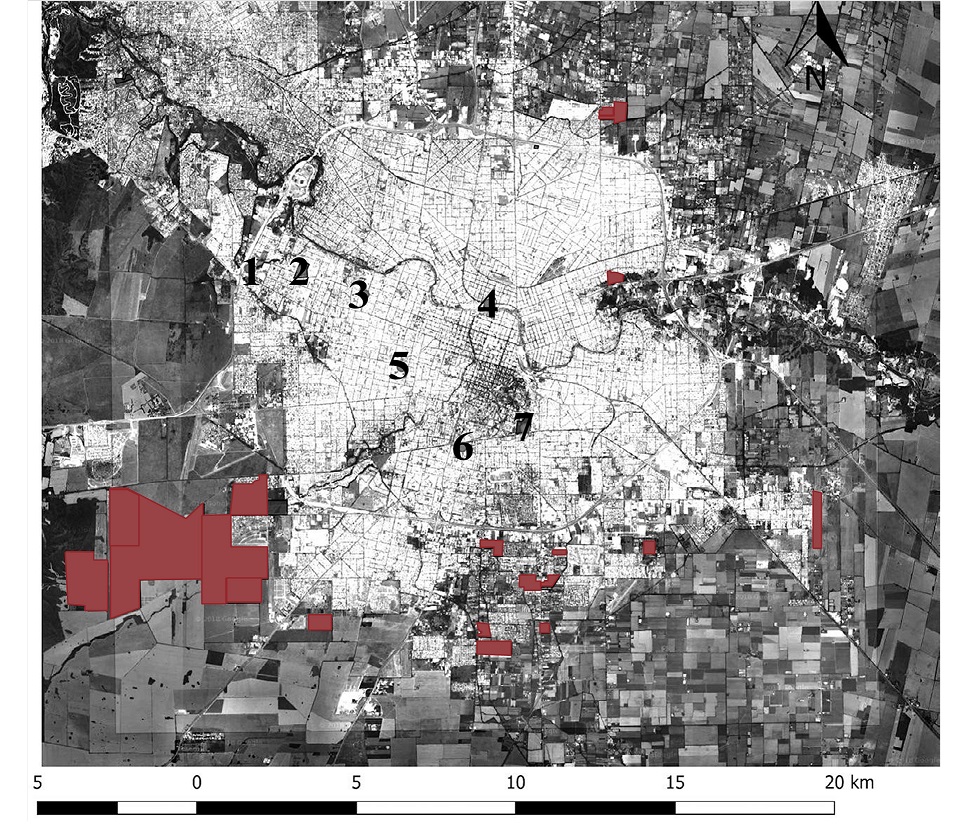 Geolocalización de convenios urbanísticos aprobados en la ciudad de Córdoba:
2012-2015