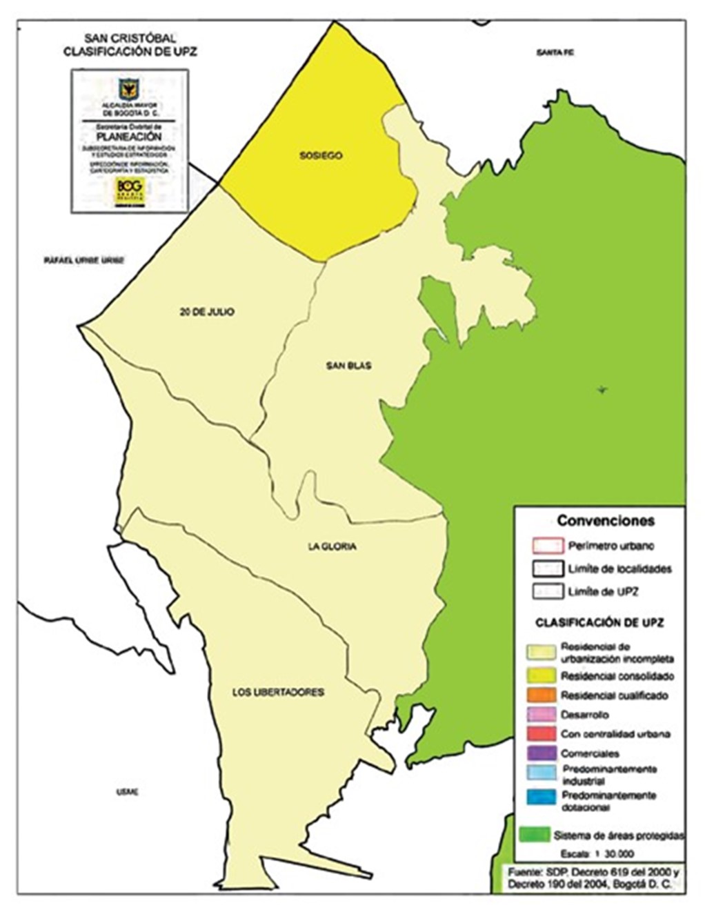 Localidad de San Cristóbal