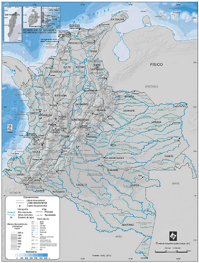 Red fluvial de Colombia