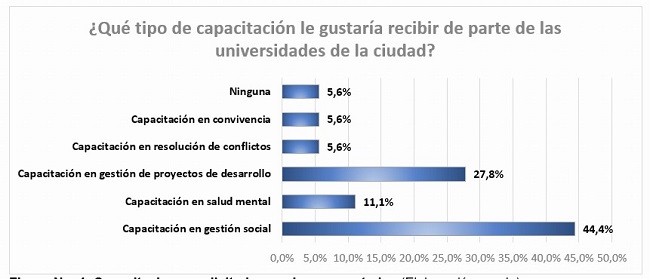 Capacitaciones solicitadas por los
encuestados
