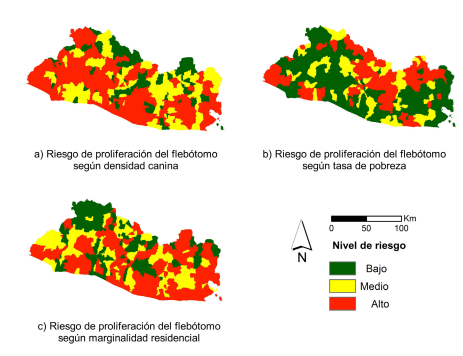 Riesgo de proliferación del flebótomo según factores sociales