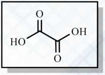 Estructura química del ácido oxálico