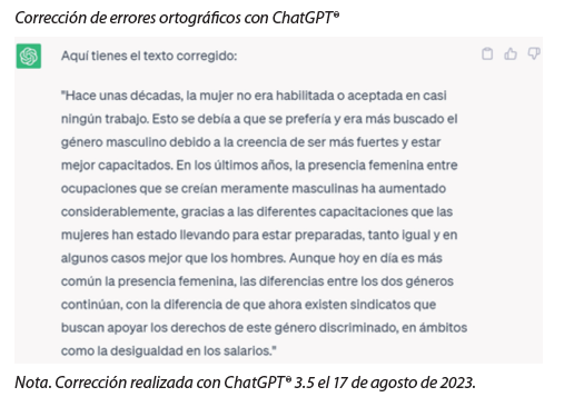 Corrección de errores ortográficos con ChatGPT®