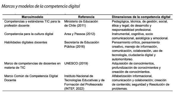 Marcos y modelos de la competencia digital