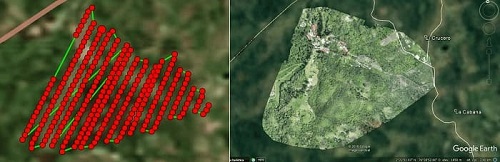 Líneas de Vuelo y generación de ortoimagen con Drone 3D Robotics Iris.