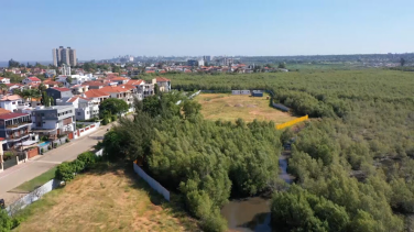 Soterramento e ocupa&ccedil;&atilde;o de &aacute;rea de manguezal, uma clara viola&ccedil;&atilde;o da lei ambiental.Fonte: Cossa, D. (2023, 17 abril).