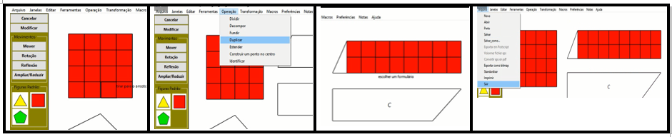 Procedimentos de
ladrilhamento de figuras planas