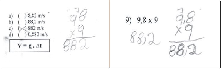  C&aacute;lculos matem&aacute;ticos de Geraldo
referentes &agrave; quest&atilde;o 9 do T2