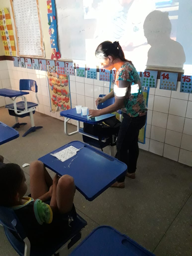 Experimento demonstrativo sobre
poluição da água