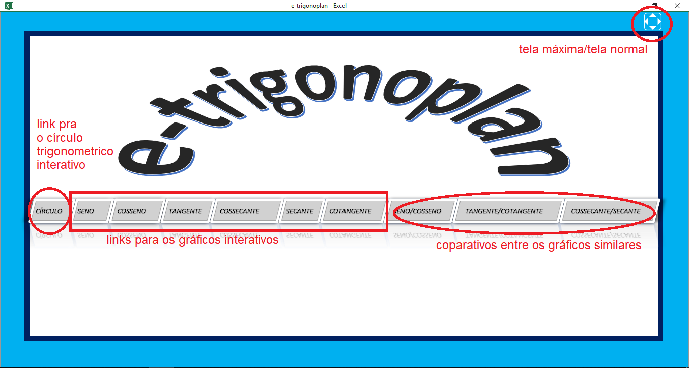 Tela
inicial do e-trigonoplan