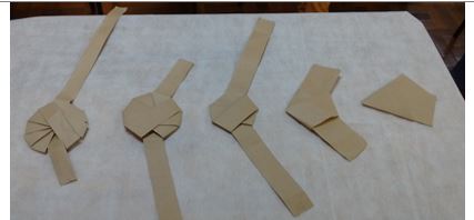 Sequência obtida com papel pardo.