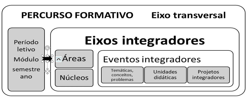 Figura 6: Elementos para a integração curricular a partir da definição do percurso formativo do estudante
              