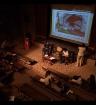 Teatro Violeta Arrais – momento
de aula do curso de especialização em Arqueologia Social Inclusiva