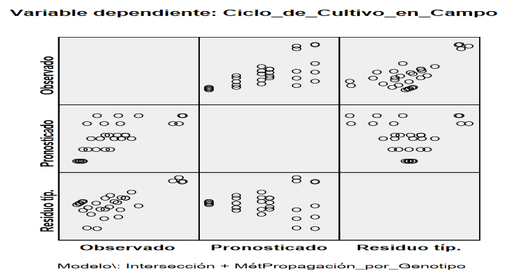 Residuo pronosticado observado (SPSS 21)