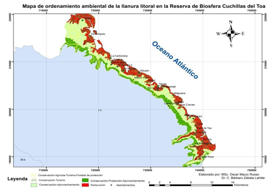 Zonificación ambiental de la llanura litoral
