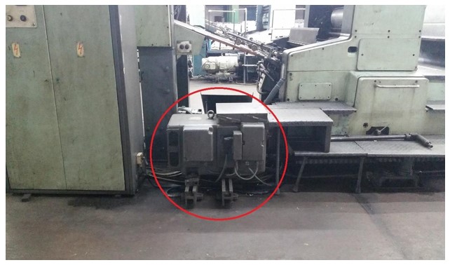 Máquina impresora planeta y su accionamiento
eléctrico original