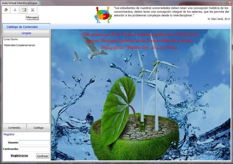 Aula virtual interdisciplinaria (AVID). Presentación