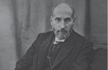 Fotografía de Santiago Ramón y Cajal, en plena madurez vital y científica, publicada en 1907 en Les Prix Nobel (de autor desconocido).