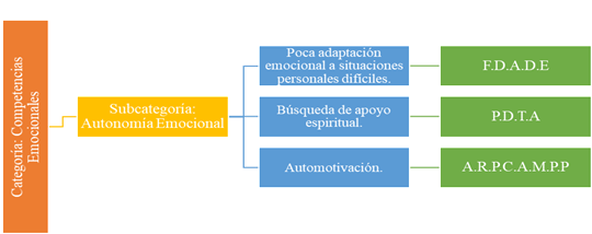 Taxonom&iacute;a de subcategor&iacute;a
&lsquo;Autonom&iacute;a emocional&rsquo;