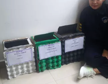 Muestra de las acciones realizadas por los estudiantes en la actividad Tu aporte a la educación ambiental: acciones desde casa