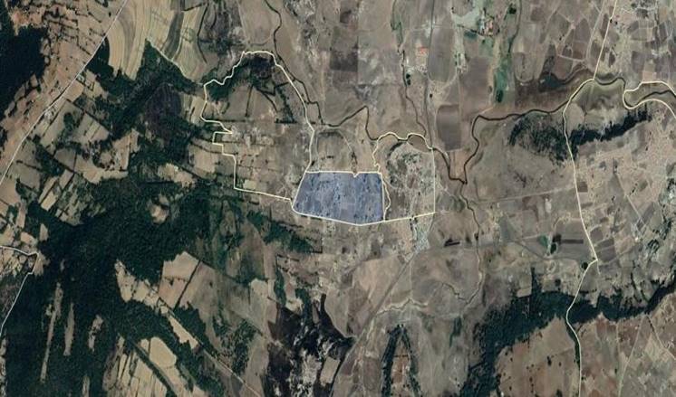 Mapa de la localidad de La Mesa, municipio
San Felipe del Progreso, México