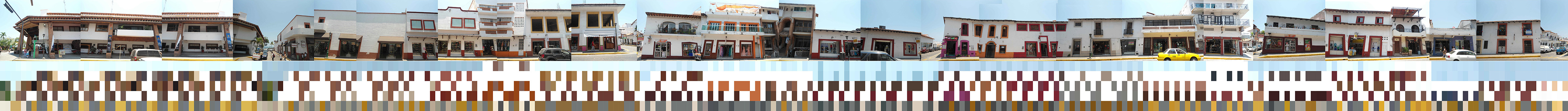 Observación y registro cromático de la calle Juárez. Colonia Centro de Puerto Vallarta.