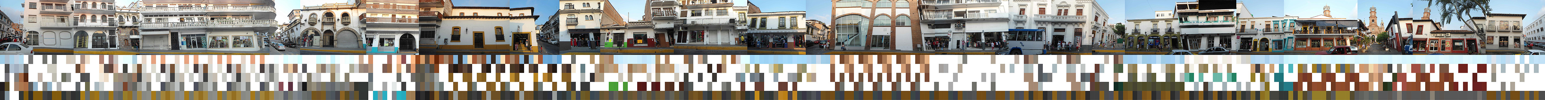 Observación y registro cromático de la calle Juárez. Colonia Centro de Puerto Vallarta.