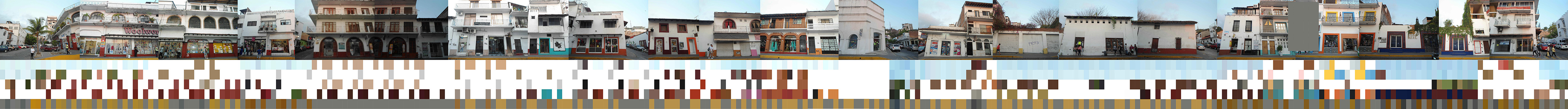 Observación y registro cromático de la calle Juárez. Colonia Centro de Puerto Vallarta.