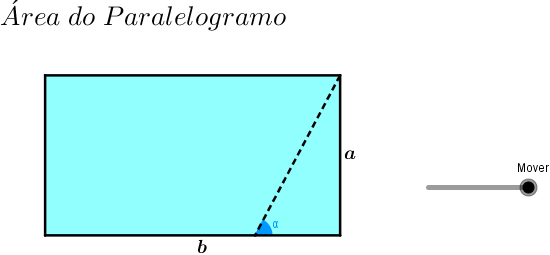Paralelogramo
transformado em um retângulo