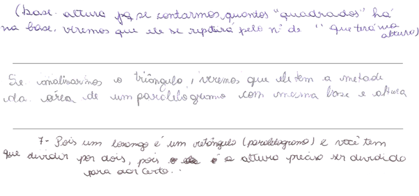 Exemplos de respostas para a questão iv (Questionário Final)
