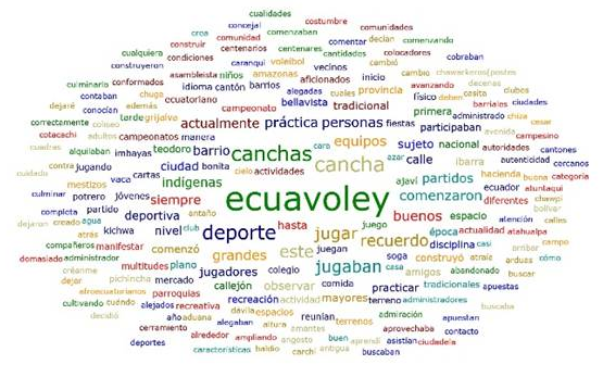 Nube de palabras entrevistas
