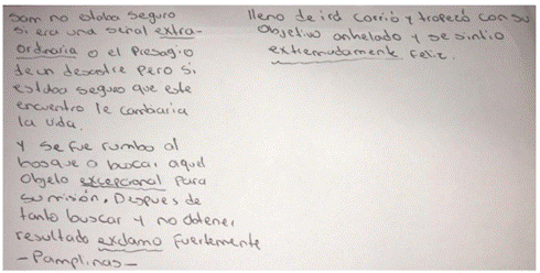Ejemplo de escritura 1