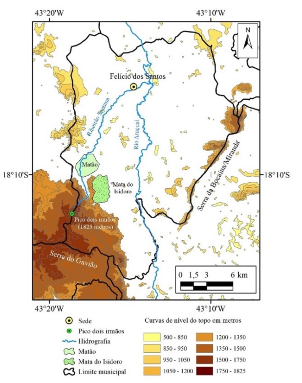 Figura 5. Localização dos
marcadores sociogeográficos